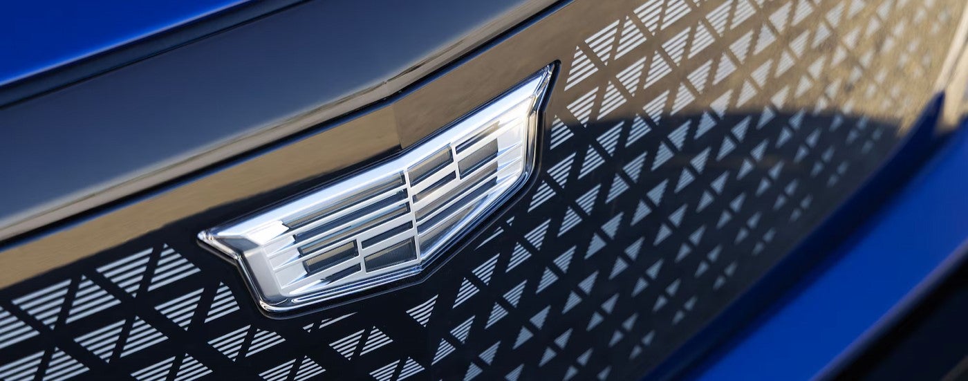 Grille and badge on a 2026 Cadillac VISTIQ